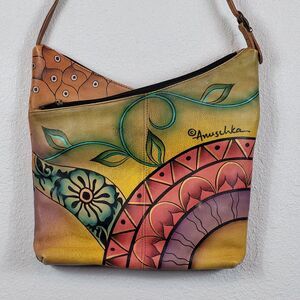 Anuschka Hand Painted Leather Bag NWT
